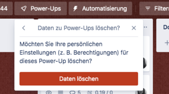 Delete Tractime personal settings